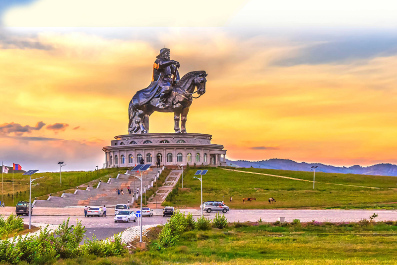 CHINGGIS KHAAN STATUE & 13th CENTURY COMPLEX
